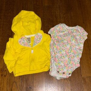 🍾 4 for $20 🍾 Carter’s Newborn Matching Onesie & Jacket, Great Condition!